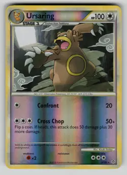 Ursaring 27/95 Rare HGSS Unleashed Pokemon Reverse Holo NM - Image 1