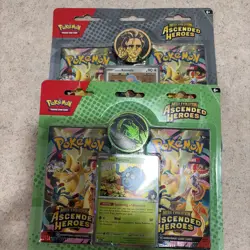 2026 Pokemon-Ascended Heroes-Blister Packs - Larry’s Kamala & Erika’s Tangela - Image 3