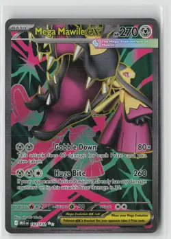 Mega Mawile ex 162/132 Ultra Rare Mega Evolution Pokemon Holo Near Mint - Image 1