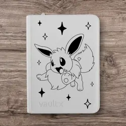 Vault X - 9 Pocket eXo-Tec Zip Binder Folder - White Edition Pokemon Eevee - Image 1
