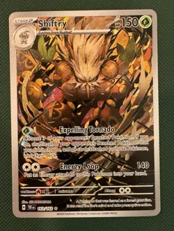 Pokemon Shiftry 163/162 SV05: Temporal Forces Illustration Rare NM - Image 1