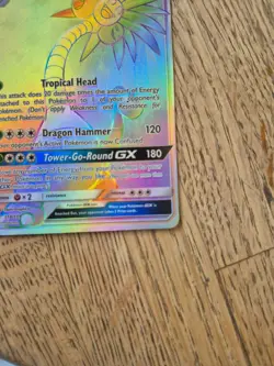 Alolan Exeggutor Gx 118/111 Pokemon Crimson Invasion Secret Rare Rainbow Holo NM - Image 2