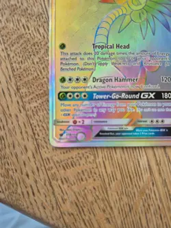 Alolan Exeggutor Gx 118/111 Pokemon Crimson Invasion Secret Rare Rainbow Holo NM - Image 3