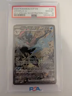 POKEMON PSA 10 2024 Black Star Promo Greninja ex 132 SVP132 SVP *6018 - Image 1