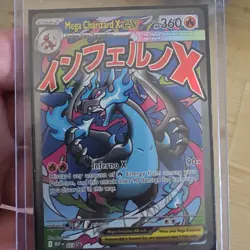 Pokemon Mega Charizard X EX 023 Me: Mega Evolution Promo Holo 360HP Saboteri - Image 1