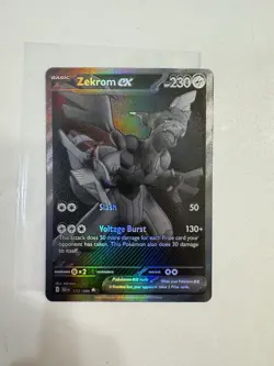 Pokemon TCG Zekrom EX Card 172/086 English Black Bolt MINT - Image 1