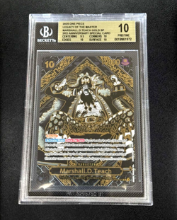BGS 10 PRISTINE Marshall.D.Teach SP Gold 3rd Anniversary OP09-093 One Piece CCG - Image 1