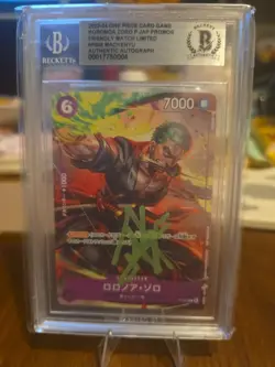 BGS Authentic autographed One Piece Live Action Mackenyu Roronoa Zoro JP Promo - Image 1