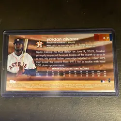 Yordan Alvarez 2020 Topps Stadium Club Rookie #69 Wide vision RC (SP) - Image 2
