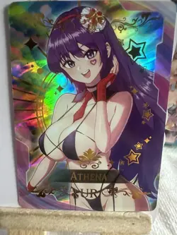 ATHENA Goddess Story Anime Waifu Card Girl Foil Doujin Holo ACG - Image 1