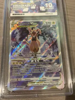 Pokemon Card TCG - Zeraora VSTAR GG43/GG70 - Crown Zenith - Graded - ACE 10 - Image 2