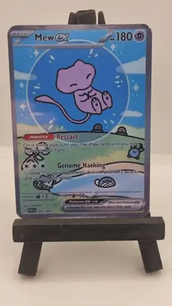 pokemon card- bubble mew holo ( none shiny) - ( Fan Art) Crd1101 - Image 1