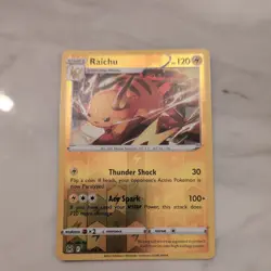 Pokemon Card Raichu Lost Origin Reverse Holo Rare 053/196 - Image 1