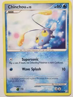 Chinchou 87/146 VLP / NM - Legends Awakened Pokemon Card - Atsuko Nishida Art - Image 1