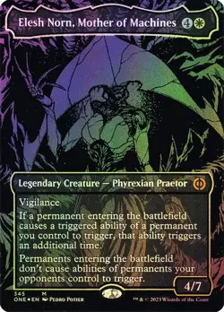 Elesh Norn, Mother of Machines *Oilslick Foil* - ONE NM Magic The Gathering MTG - Image 1