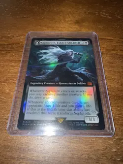 MTG Final Fantasy Sephiroth Fabled Soldier Extended Art Mythic Rare Foil G2U - Image 1