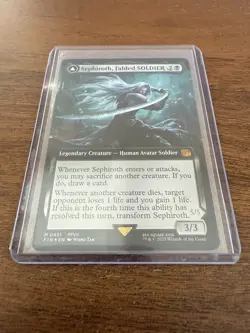 MTG Final Fantasy Sephiroth Fabled Soldier Extended Art Mythic Rare Foil G2U - Image 2