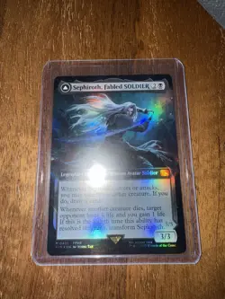 MTG Final Fantasy Sephiroth Fabled Soldier Extended Art Mythic Rare Foil G2U - Image 3