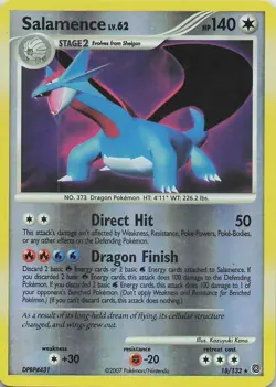 Salamence 18/132 Holo Rare Secret Wonders Pokemon Reverse Holo - Image 1