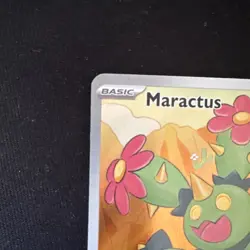 Pokemon Maractus 093/086 Sv: Black Bolt Illustration Rare Holo 100 HP Basic - Image 5