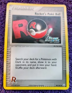 Rocket's Pokeball 89/109 Team Rocket Returns Stamped Reverse Holo Pokemon *NICE* - Image 1
