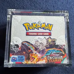 Pokemon TCG Scarlet & Violet - Obsidian Flames Booster Box In Acrylic Case - Image 1