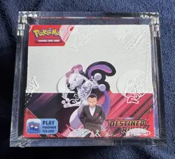 Pokemon TCG Scarlet & Violet - Destined Rivals Booster Box In Acrylic Case - Image 1