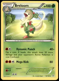 Pokemon - Breloom #16/160 - XY - Primal Clash Rare - Image 1