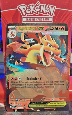 Mega Charizard Y ex 022/217 Double Rare ME: Ascended Heroes Pokemon Holo NM/M - Image 1