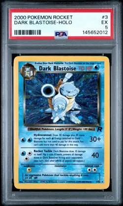 2000 Pokemon Rocket 3 Dark Blastoise Holo PSA 5 145652012 - Image 1