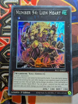 Yu-Gi-Oh! - Number 54: Lion Heart - BLC1-EN037 - Silver Ultra Rare - 1st Edition - Image 1