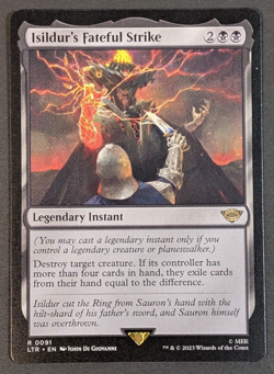 MTG - 1x Isildur's Fateful Strike - LOTR Tales of Middle Earth - NM - Pack Fresh - Image 1