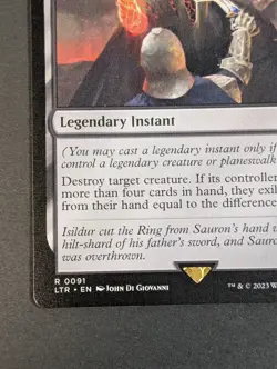 MTG - 1x Isildur's Fateful Strike - LOTR Tales of Middle Earth - NM - Pack Fresh - Image 3