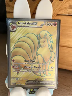Pokemon Ninetales EX TCG Scarlet & Violet Card 151 186/165 English NM Condition - Image 1