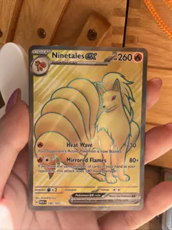 Pokemon Ninetales EX TCG Scarlet & Violet Card 151 186/165 English NM Condition - Image 2