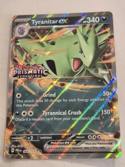 Tyranitar Ex 064/131 Prismatic Evolutions STAMPED NM Condition Pokemon TCG Card - Image 1