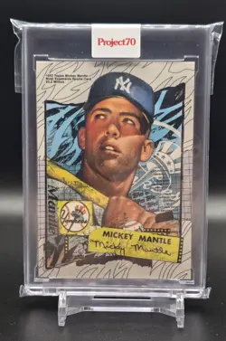 2021 Topps Project 70 - 1952 Topps Baseball Mickey Mantle #121 /6656 - Image 1