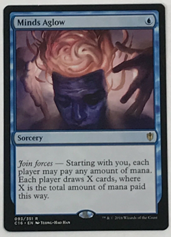 MTG - 1x Minds Aglow - Commander 2016 - NM - Rare - Blue - Magic The Gathering - Image 1
