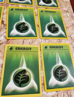 Pokemon Energy Cards WOTC Base Set, BS2, NEO genesis Grass Phychic Water 20 Lot - Image 3