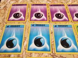 Pokemon Energy Cards WOTC Base Set, BS2, NEO genesis Grass Phychic Water 20 Lot - Image 5