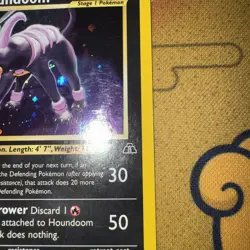 Pokemon TCG Houndoom Neo Discovery Rare Holo Foil Card 4/75 Unlimited - Image 4
