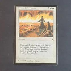 MTG - Fire and Brimstone - The Dark - NM/LP - 1994 Vintage White Magic - SG401 - Image 2