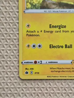 Pokemon TCG Pikachu 7/15 Holo McDonald's 2022 Promo Pokemon Card - Image 5