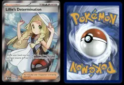 LILLIE'S DETERMINATION 169/132 ULTRA RARE MEGA EVOLUTION POKEMON NM - Image 1