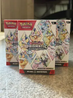 NEW: Pokemon TCG: Scarlet & Violet-Prismatic Evolutions Booster Bundle (6 Packs) - Image 1