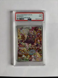 Pokemon Morpeko 206/182 Sv04: Paradox Rift PSA 9 - Image 1