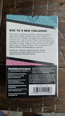 Pokemon TCG: Ascended Heroes Factory Sealed Booster Bundle Box 6 Packs - Image 2