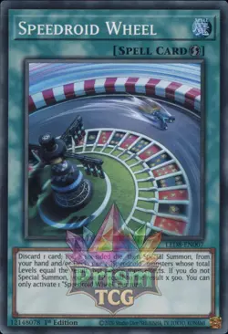 1st ed Speedroid Wheel super rare LED8-EN007 Yugioh - Image 1