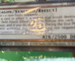 Yu-Gi-Oh! Stardust Dragon TN23-EN016 Quarter Century Secret Rare Ltd Ed Sealed - Image 3