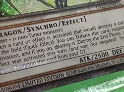 Yu-Gi-Oh! Stardust Dragon TN23-EN016 Quarter Century Secret Rare Ltd Ed Sealed - Image 5